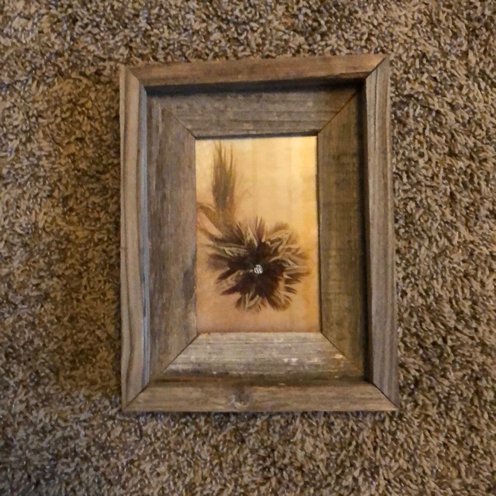 Flower made of feathers